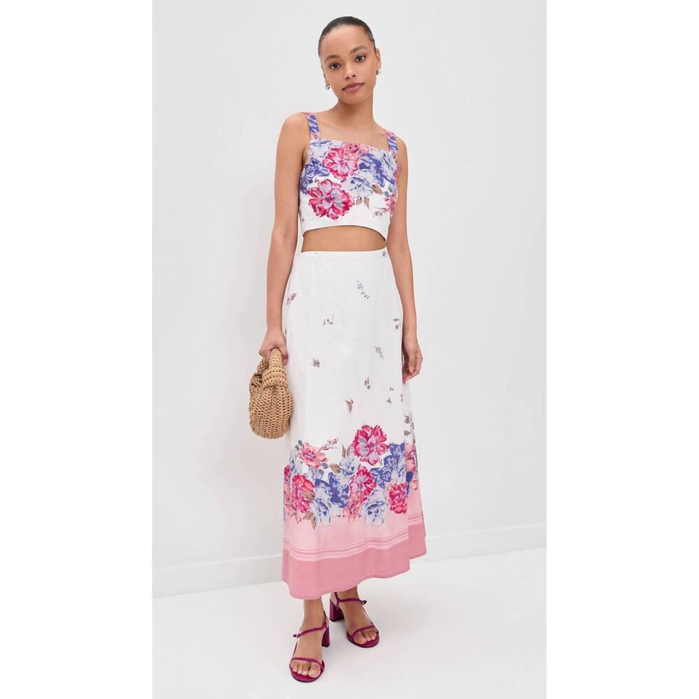 NEW CLEOBELLA shea ankle skirt in camellia print
